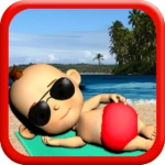 my baby babsy at the beach 3d android application logo